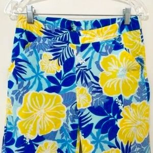 Lilly Pulitzer Vintage Nassau Blu Ay Poppy Floral Palazzo Pants White Tag